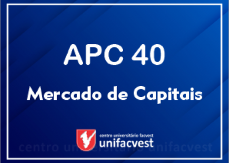 Imagem do evento MERCADO DE CAPITAIS - APC 40h