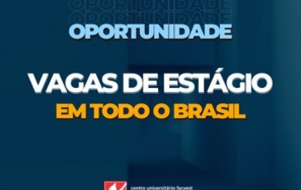 BANCO DE VAGAS DE ESTÁGIO REMUNERADO EM TODO O BRASIL