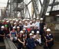 Acadêmicos de Engenharia Civil fizeram visita técnica à ponte Hercílio Luz