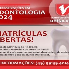 Especializações em Odontologia UNIFACVEST (Lista de Espera)