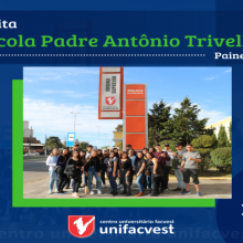 Visita da escola Trivellin de Painel na Unifacvest