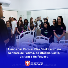 Alunos de Otacílio Costa visitam a Unifacvest