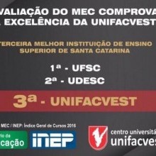 Unifacvest segue entre as melhores do estado e do país
