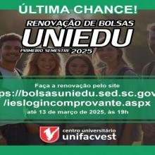 Última chance do Uniedu