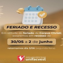 Feriado e recesso de Corpus Christi