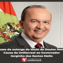 Release outorga de título Doutor Honoris Causa
