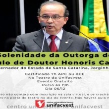 Outorga de Título Dr. Honoris Causa ao Governador de SC