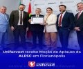 UNIFACVEST RECEBE MOÇÃO DE APLAUSO DA ALESC EM FLORIANÓPOLIS