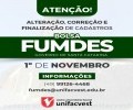 FUMDES REABERTO PARA ALTERAÇÕES NESTA QUARTA-FEIRA