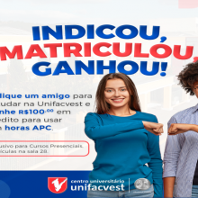 Indicou, matriculou, ganhou!