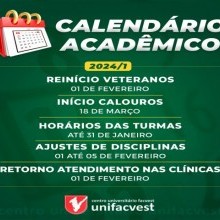 CALENDÁRIO ACADÊMICO