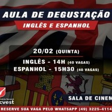 #VemPraUnifacvest e participe das aulas demonstrativas de Ingês e Espanhol. Garanta sua vaga