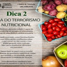 Dicas Nutricionais | 02 - fuja do terrorismo nutricional