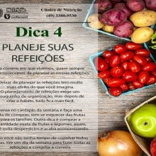 Dicas Nutricionais | 04 - planeje suas refeições