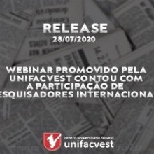 Webinar promovido pela Unifacvest contou com a participação de pesquisadores internacionais
