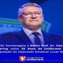 REITOR DA UNIFACVEST HOMENAGEADO PELA ALESC