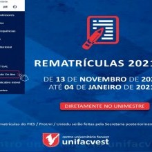 FAÇA AGORA A SUA REMATRÍCULA PARA 2021/1