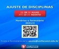 Horário 2021/2 e Ajuste de Disciplinas