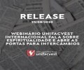 WEBINÁRIO UNIFACVET INTERNACIONAL FALA SOBRE ESPIRITUALIDADE E ABRE AS PORTAS PARA INTERCÂMBIOS