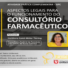 Palestra: Aspectos Legais para o funcionamento do Consultório Farmacêutico