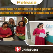 Professora da Unifacvest toma posse no Conselho de Arquitetura e Urbanismo de Santa Catarina