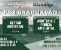 Pós-Graduação em Gestão Ambiental e Pós-Graduação em Auditoria e Perícia Ambiental