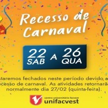 UNIFACVEST NO CARNAVAL 2020