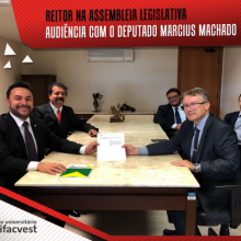 REITOR NA ALESC: DEBATE ABERTURA DE CURSO DE MEDICINA NA UNIFACVEST COM DEPUTADO MARCIUS MACHADO 