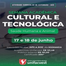 Semana Acadêmica Cultural e Tecnológica - Saúde Humana e Animal
