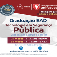  Tecnologia em Segurança Pública EAD é na Unifacvest