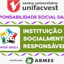 Unifacvest conquista novamente o Selo de Instituição Socialmente Responsável da ABMES
