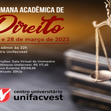 SEMANA ACADÊMICA DO DIREITO | 27 e 28 de março/2023