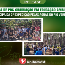Turma de Pós-graduação em Educação Ambiental participa da 2ª Expedição pelas Águas do Rio Vermelho