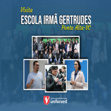 VISTA DA ESCOLA IRMÃ GERTRUDES DE PONTE ALTA - SC