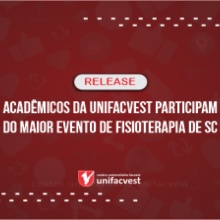 Acadêmicos da Unifacvest participam do maior evento de Fisioterapia de Santa Catarina
