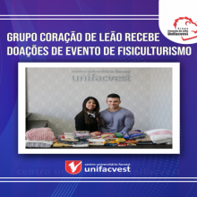 Grupo Coração de Leão recebe doações de Evento de Fisiculturismo