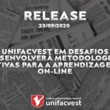 Unifacvest em Desafios desenvolverá metodologias ativas para a aprendizagem on-line