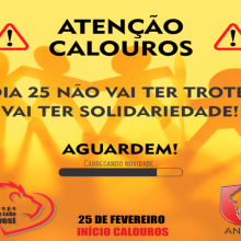 Atenção Calouros: dia 25 não vai ter TROTE. Vai ter SOLIDARIEDADE!