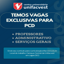 Temos vagas exclusivas para PCD