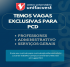 Temos vagas exclusivas para PCD