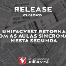 Unifacvest retorna com as aulas síncronas nesta segunda